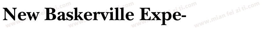 New Baskerville Expe字体转换